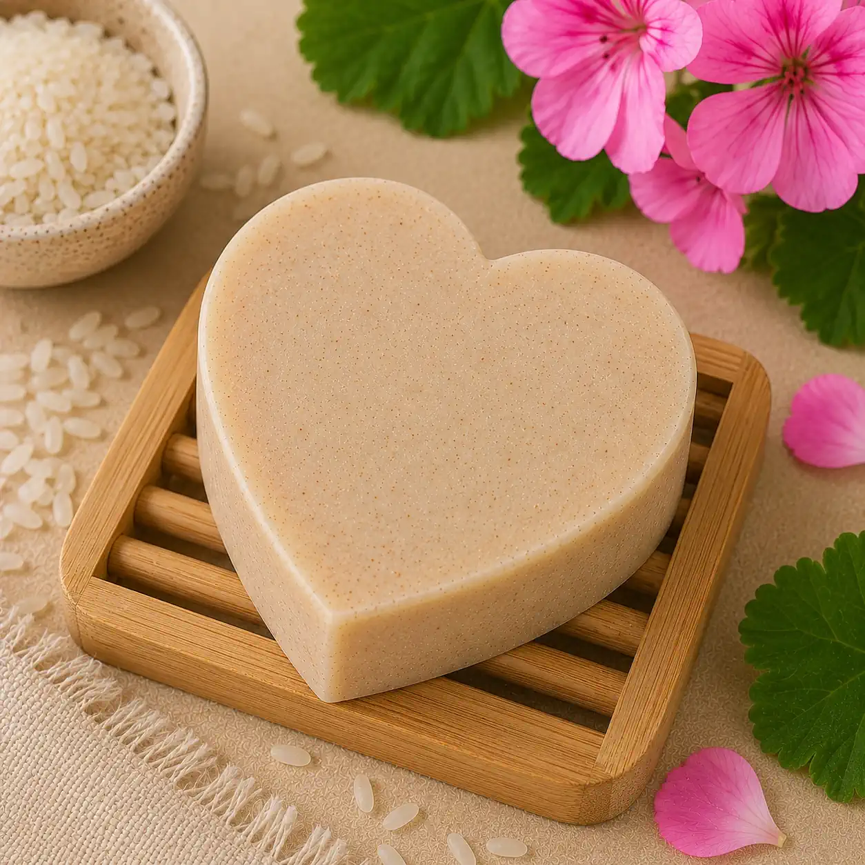 Rice & Geranium Artisan Soap - Image 6