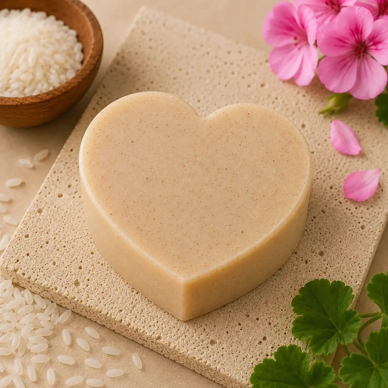 Rice & Geranium Artisan Soap - Image 2